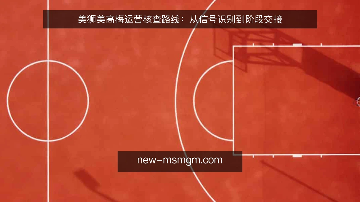 美狮美高梅运营核查路线:从信号识别到阶段交接