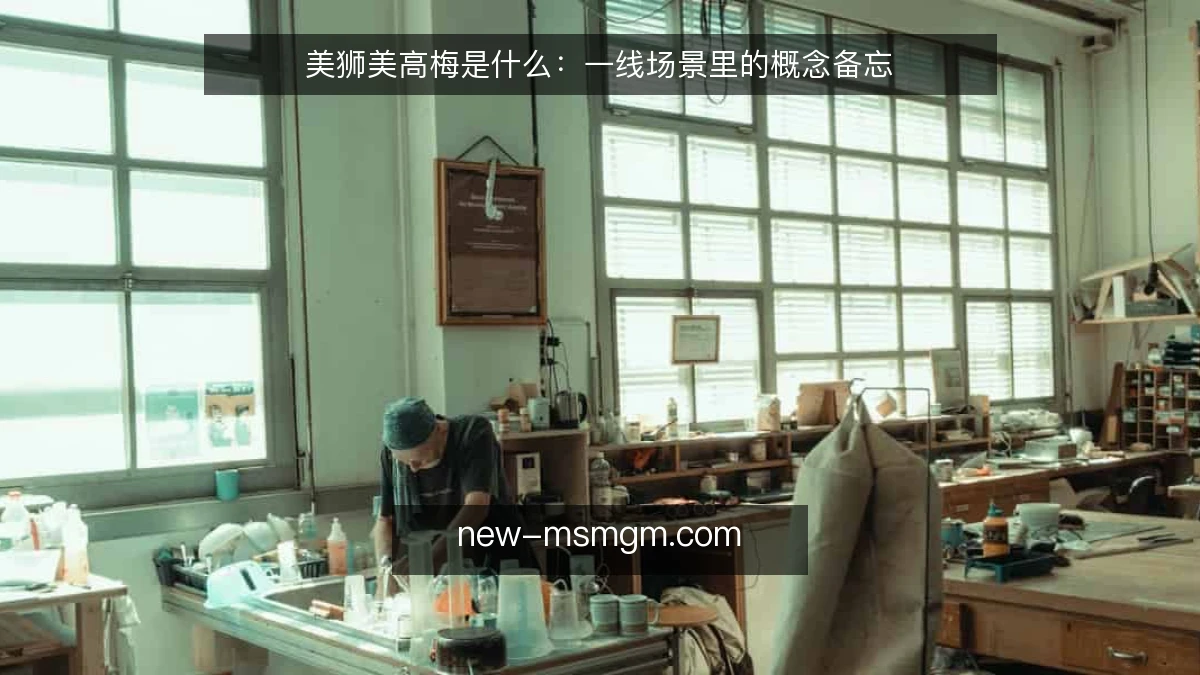 美狮美高梅是什么：一线场景里的概念备忘