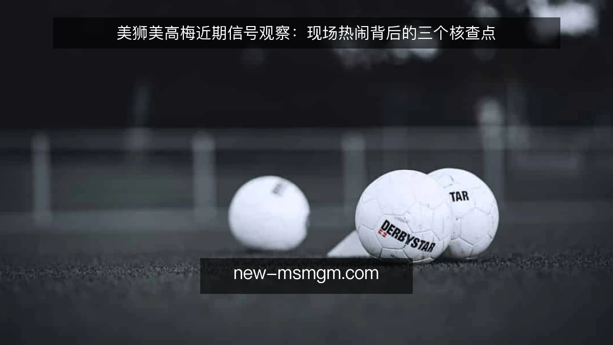 美狮美高梅近期信号观察:现场热闹背后的三个核查点
